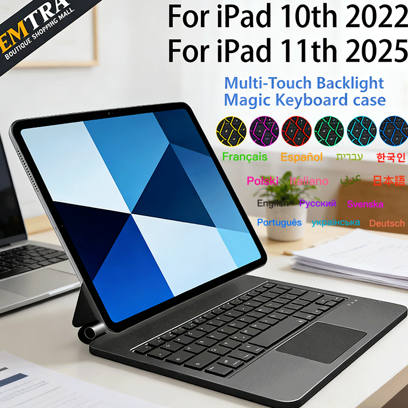 Tablet Keyboard Case - 블루투스 매직 키보드 케이스 아이패드 2025