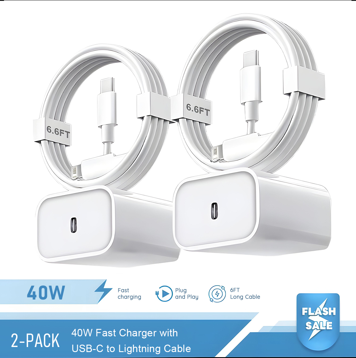 Tablet Accessories Set - 2-4세트 40W 고속 충전기 아이폰 14