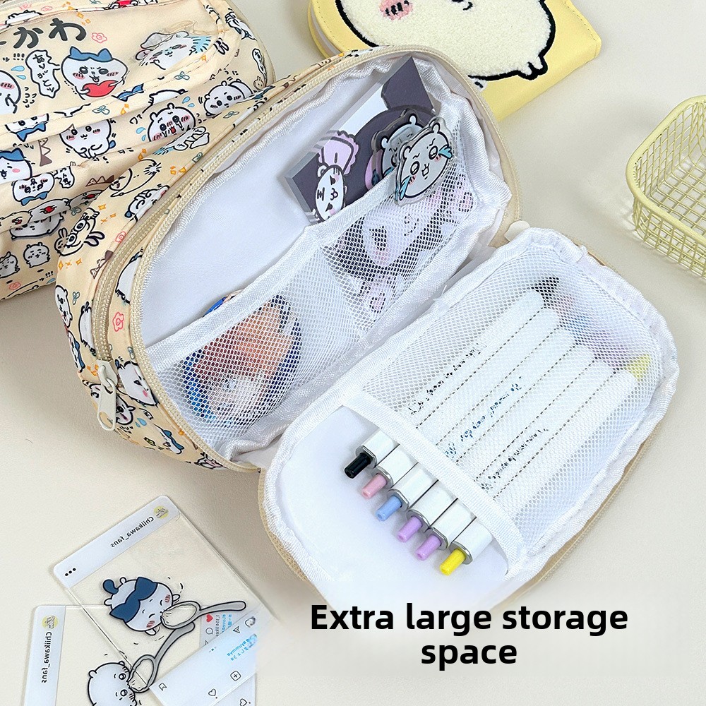 지이 피인백 필통 대용량 문구 파우치 우사기 하치와레  - Case With Pencil Holder 리뷰 및 가격