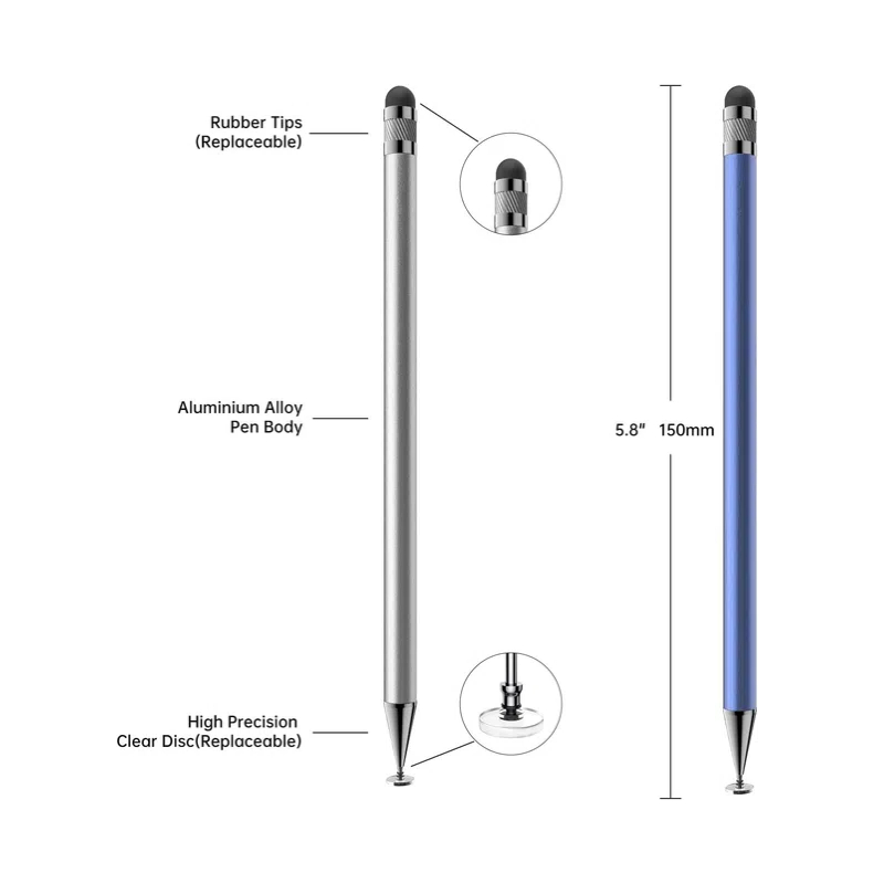 2-in-1 스타일러스 펜 고감도 디스크 팁 고무 팁  - Tablet Accessories Samsung 리뷰 및 가격